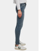 Urban Classics Skinny jeans Ladies Mid Waist blauw
