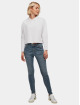 Urban Classics Skinny jeans Ladies Mid Waist blauw