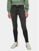 Urban Classics Skinny Jeans Ladies Mid Waist schwarz