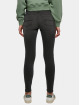 Urban Classics Skinny jeans Ladies Mid Waist zwart