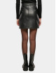 Urban Classics Skirt Ladies Synthetic Leather Biker black