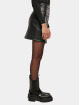 Urban Classics Skirt Ladies Synthetic Leather Biker black