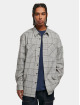 Urban Classics Skjorter Long Oversized Checked Greyish grå