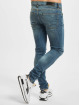 Urban Classics Slim Fit Jeans Heavy Destroyed blå