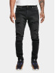 Urban Classics Slim Fit Jeans Heavy Destroyed zwart