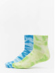 Urban Classics Socken Tie Dye Socks Short 2-Pack grün
