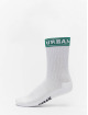 Urban Classics Socken Short Sporty Logo Socks Coloured Cuff 4-Pack weiß