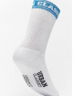 Urban Classics Sokker Short Sporty Logo Socks Coloured Cuff 4-Pack hvit
