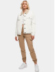 Urban Classics Spijkerjasjes Ladies Oversized Sherpa beige