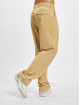 Urban Classics Spodnie wizytowe Straight Pleat-Front bezowy