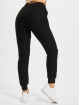 Urban Classics Spodnie wizytowe Lace Jersey Jog czarny