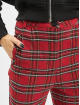 Urban Classics Spodnie wizytowe Checker czerwony