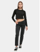 Urban Classics Straight Fit Jeans Ladies Low Waist Straight Denim black