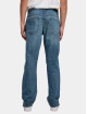 Urban Classics Straight Fit Jeans Straight Slit Jeans blau