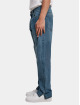 Urban Classics Straight Fit Jeans Straight Slit Jeans blau