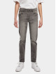 Urban Classics Straight Fit Jeans Stretch Denim Slim Fit grau