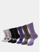 Urban Classics Sukat Double Stripes 7-Pack kirjava
