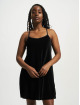 Urban Classics Sukienki Velvet czarny
