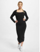 Urban Classics Sukienki Ladies Long Knit czarny
