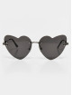 Urban Classics Sunglasses Heart With Chain black
