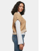 Urban Classics Sweat & Pull Ladies Cropped Knit College Slipover beige