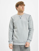 Urban Classics Sweat & Pull Organic Contrast Flatlock Stitched gris