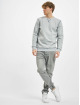 Urban Classics Sweat & Pull Organic Contrast Flatlock Stitched gris