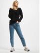 Urban Classics Sweat & Pull Ladies Long Wideneck noir