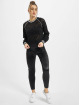 Urban Classics Sweat & Pull Ladies Short Lace College Crew noir