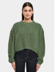 Urban Classics Sweat & Pull Ladies Wide Oversize vert