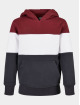 Urban Classics Sweat capuche Boys 3-Tone rouge