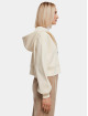 Urban Classics Sweat capuche zippé Ladies Short Oversize beige