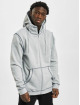 Urban Classics Sweat capuche zippé Organic Contrast Flatlock Stitched gris