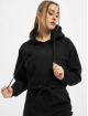 Urban Classics Sweat capuche zippé Ladies Oversized Short Raglan noir