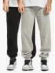 Urban Classics Sweat Pant Straight Fit 2-Pack black