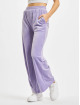 Urban Classics Sweat Pant Ladies High Waist Straight Velvet purple