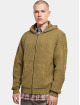 Urban Classics Sweatvest Knitted Zip olijfgroen