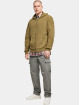 Urban Classics Sweatvest Knitted Zip olijfgroen
