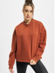 Urban Classics Swetry Ladies Oversized High Neck brazowy
