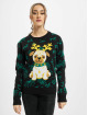 Urban Classics Swetry Ladies Pug Christmas czarny