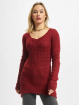 Urban Classics Swetry Ladies Long Wideneck czerwony