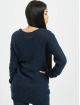 Urban Classics Swetry Ladies Long Wideneck niebieski