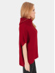 Urban Classics Swetry rozpinane Knitted Poncho czerwony