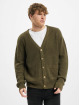 Urban Classics Swetry rozpinane Boxy oliwkowy