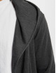 Urban Classics Swetry rozpinane Long Hooded szary