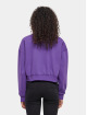 Urban Classics T-paidat Cropped V-Neck purpuranpunainen
