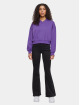 Urban Classics T-paidat Cropped V-Neck purpuranpunainen