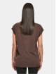 Urban Classics T-paidat Ladies Organic Extended Shoulder ruskea