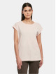 Urban Classics T-paidat Ladies Organic Extended Shoulder vaaleanpunainen