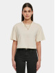 Urban Classics T-Shirt Ladies Short Oversize beige